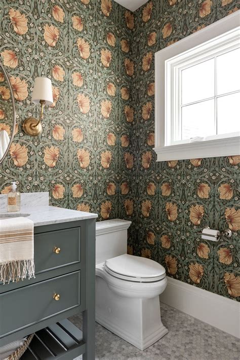 studio mcgee wallpaper bathroom.